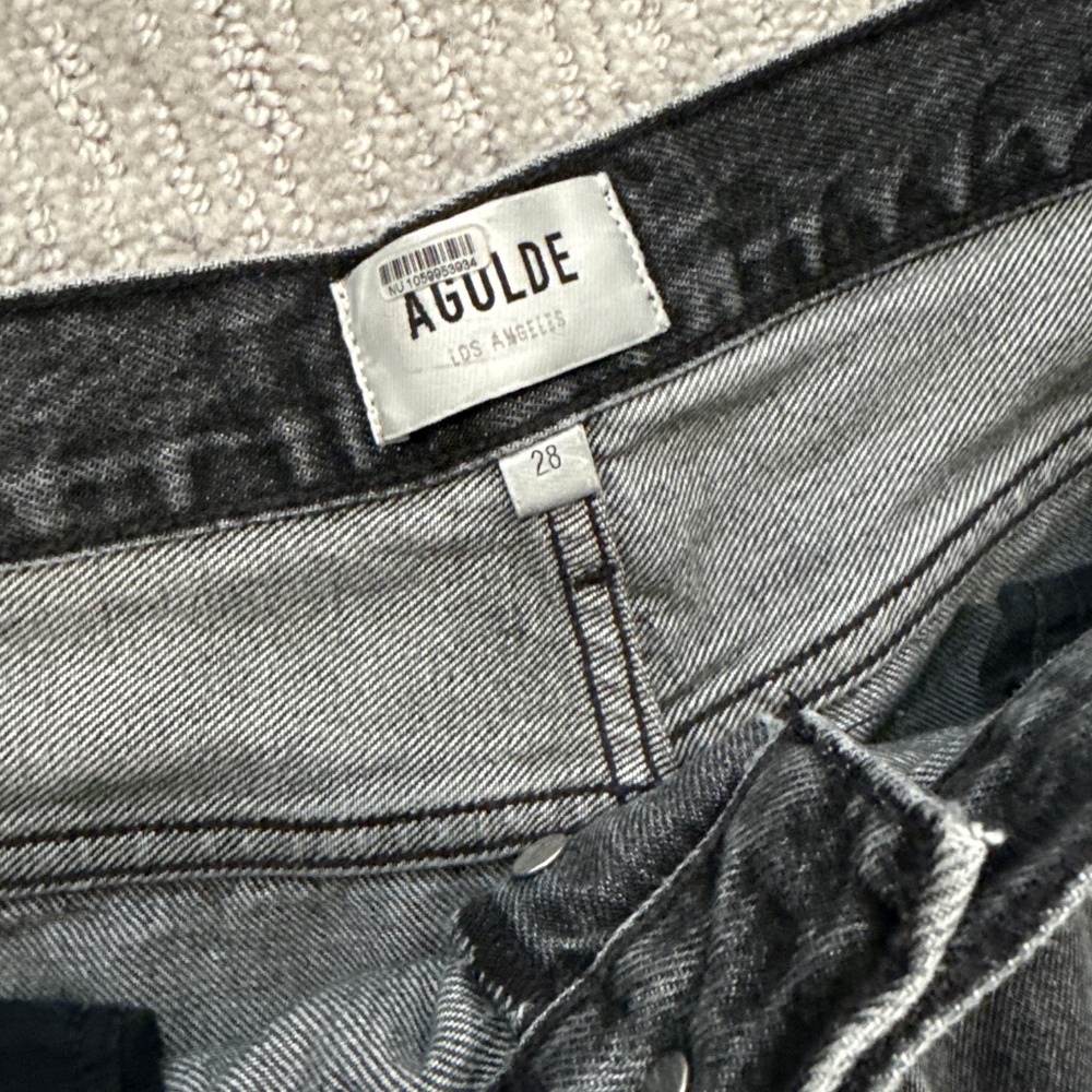 Agolde Wide Leg Jeans in Washed Black - Picture 3 of 7